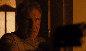 Haggard misanthropy … Harrison Ford returns as Deckard.